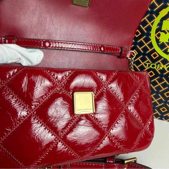 NWT Tory Burch Willa Shine Mini Top Handle Bag - Picture 10 of 12